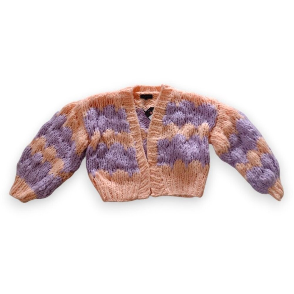 36Points Cropped Crochet Sweater
